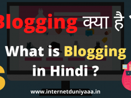 What is Blogging in Hindi ? Blogging Kya Hai in Hindi ? - Internet Duniya